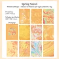 Pack papier texture Fleur d'Oranger Printemps avec papier calque et kraft scrapbooking - Fleur D'oranger De Printemps