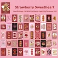 Set di 50 adesivi retrò Strawberry Sweetheart per scrapbooking e decorazioni - Fragola Dolce