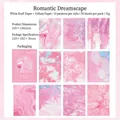 Romantic Dream decorative paper kit with 10 patterns in marble pink and purple textures - Romantic Dream