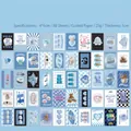 Set di 50 adesivi decorativi blu per scrapbooking con simpatici animali e motivi alimentari - Invito al Mare Blu