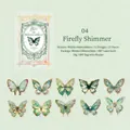 Luminescent Firefly PET gold foil butterfly stickers for DIY scrapbooking decoration - Firefly Glimmer