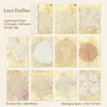 50 sheets of retro lace paper coasters for journaling and decorative papercrafting - Lace Coaster