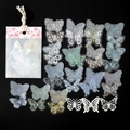 Set van 33 stuks vintage vlinder kant stickers voor DIY journaling en decoratie - Vlindertuin