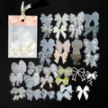 33 stuks vintage kant vlinder stickers voor doe-het-zelf scrapbooking en decoratie - Duizend Knopen