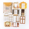 10-piece Dream in the Window series vintage hollow window collage stickers for journaling - Starry Shimmer