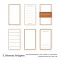 Vintage Dekopapier Karten für Scrapbooking Modell Erinnerungen, 30 Stück Set im Retro Stil - Erinnerungsfragmente