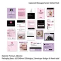 Capture Messages series Korean stickers with 40 sheets of social media UI app elements - Daily Sharing