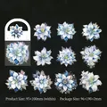 Blue Love series Lily PET stickers with gold foil details for DIY journaling - Crystal Lily