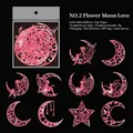 Pink fairy and moon laser-cut scrapbooking card set made of premium specialty paper - Moon Lovers