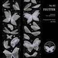 Cinta PET dorada láser con motivos de alas de mariposa para decoración de diarios - Agitación