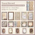 30 hojas de papel scrapbooking vintage con mapas antiguos y motivos de relojes - Registro de viaje