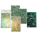 Holographic butterfly sticker set with gold foil accents for scrapbooking and decoration - Butterfly Whisper Wood