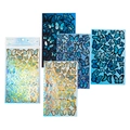 Blue crystal gilding butterfly stickers for journaling from the Butterfly Dream Series - Misty Butterfly Dance