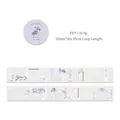 Botanical Notes PET tape with purple flower motifs and a 35cm repeat cycle for journals - Botanical Collection