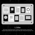 Echo retro film scrapbooking stickers with social media and music player designs - Echo