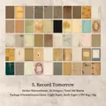 Kit di carta vintage per scrapbook con 100 fogli di carta kraft e materiale leggero - Registrare domani