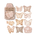 Papel calado de mariposa 20 piezas para decoración de scrapbooking vintage DIY - Colección de mariposas