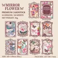 Pegatinas vintage de mariposas y flores para manualidades y diarios tipo scrapbooking - Sombras de Flores