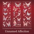 Vintage rote Schmetterling-PVC-Stickerset für Scrapbooking, enthält drei 180x60mm Stickerbögen - Anonyme Liebe (5095510317413)