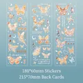 Goldene Schmetterling PVC Aufkleber Set mit Sternen und Mond für Journaling Dekoration - Schmetterlingslicht (5095510317416)