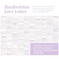 Livre de stickers PET esthétiques avec citations anglaises et textes vintage - Lettre d'Amour Manuscrite