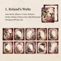 Vintage floral hummingbirds scrapbooking paper set with 50 sheets in ten retro designs - Roland Waltz