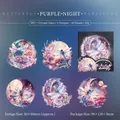 Violette Libellen PET-Aufkleber mit Glitzereffekt für Scrapbooking Deko-Bastelarbeiten - Lila Nacht Libelle
