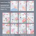 Floral and butterfly lace decorative paper set for scrapbooking, 30 sheets in pastel colors - Pastel Flower Play