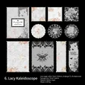 Set d'autocollants vintage dentelle et fleurs pour DIY journal avec motifs de roses - Vues de Gaze
