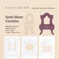 Embossed hollow collage paper pack with pearlescent and star textures for scrapbooking - Half-Curtain