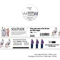 Twilight Solitude artistic washi tape roll with minimalist text and illustration prints - Boiling Ideal