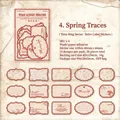 Retro spring flora washi stickers for journaling with 15 vintage designs and 30 pieces - Traces of Spring