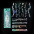 Holographic musical PET stickers with notes and stars for journaling and craft decor - Echoes of Music