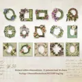 Vintage PET-Rahmenaufkleber für DIY-Scrapbooking mit eleganten Blumendesigns - Nostalgische Blumenbedeutung
