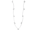 Collana minimalista in argento sterling S925 con catenina a sfere e design moderno sottile - Argento 925 / Argento
