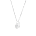 Collana minimalista in argento sterling S925 con pendente geometrico unico in argento - 40+5cm / Stile Geometrico (XL462) / Argento 925