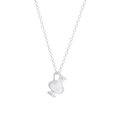 Collana minimalista in argento sterling S925 con pendente a forma di brocca - 40+5cm / Stile Vaso (XL463) / Argento 925