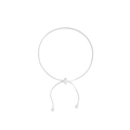 Minimalist S925 sterling silver snake chain adjustable pull-string bracelet for women - 925 Silver / Silver