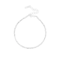 Minimalistisches Armband aus S925 Sterlingsilber mit glänzenden facettierten Silberperlen - 925er Silber / Silber
