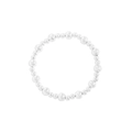 Minimalistisches Armband aus S925 Sterlingsilber mit polierten, abwechselnden Silberperlen - 925er Silber / Silber (SL132)
