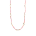 Collana in argento S925 con perle di conchiglia rosa e perle d'acqua dolce barocche - Argento 925 / Oro 18k - Rosa