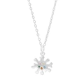 Elegante collar de plata S925 con colgante de estrella y circonitas de colores brillantes - Plata 925 / Plateado