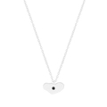 Elegante collana in argento sterling S925 con ciondolo a cuore irregolare e dettaglio stella - Argento (XL638-银色) / Argento 925