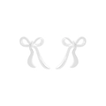 Orecchini a lobo a fiocco in argento sterling S925 con texture lucida irregolare - Argento 925 / Argento