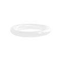 Anello minimalista in argento sterling S925 con finitura liscia lucida per le donne - US 7 / Argento (JZ1467)