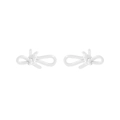 Minimalistische S925 Sterlingsilber Knotenstiefeletten mit hochglänzender Oberfläche - 925er Silber / Silber
