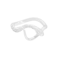 Anello a serpente minimalista in argento S925 con trama a scaglie e lucentezza metallica - Misura 17 (Aperto Regolabile) / Argento