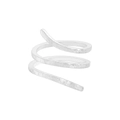 Minimalist S925 sterling silver triple layer spiral ring with snake skin texture - Size 13 (Adjustable Open) / Silver Hammered Spiral Style (JZ1718-Silver)