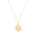 Minimalist gold S925 sterling silver starburst pendant necklace with zircon stone - 18k Gold Color (XL756)