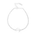 Bracciale di perle in argento sterling S925 fatto a mano con cristallo naturale - Argento 925 / Argento